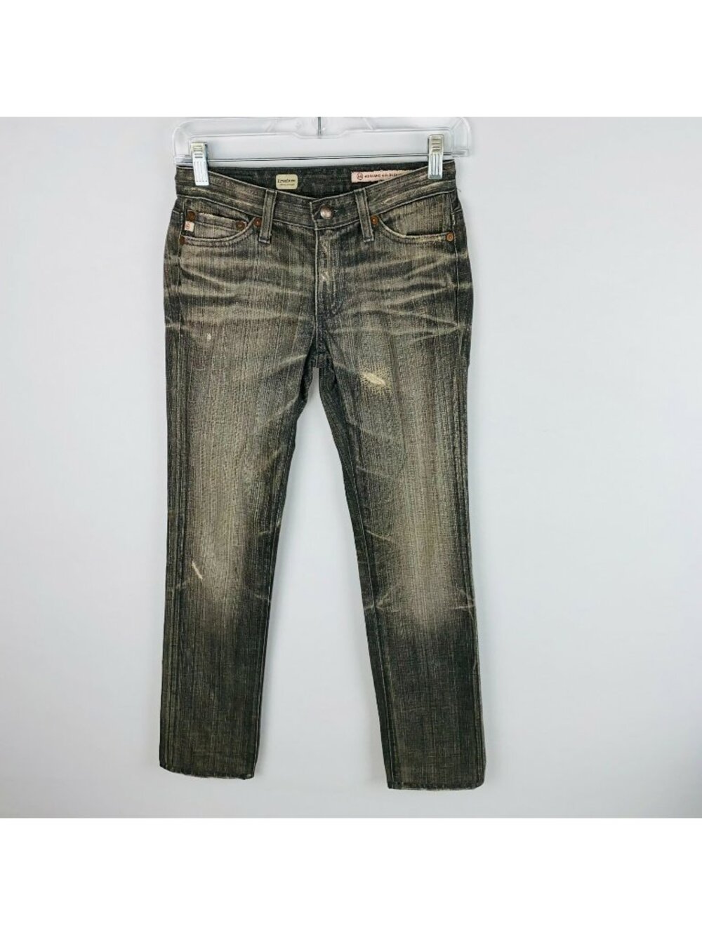 AG Adriano Goldschmied Jeans Womens Premiere Skinny Straight Hemmed 24 R *